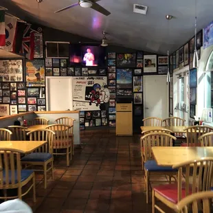 the inside of a restaurant