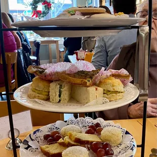 Plate of goodies both savory and sweet!