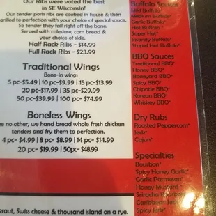 Wings n Ribs Sauces