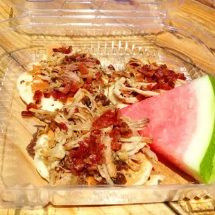 Pulled Pork Pancakes with a Bourbon Syrup