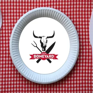 a plate with a fork and knife on it