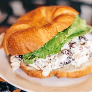 Chicken salad croissant