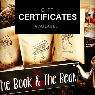 Gift certificates available