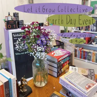 Announcement graphic for our upcoming earth day event