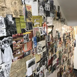 The stairwell greets you as you walk up to the bookstore.