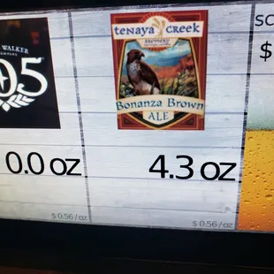 My third, a sample of local beer