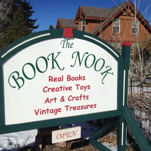 Book Nook - signage