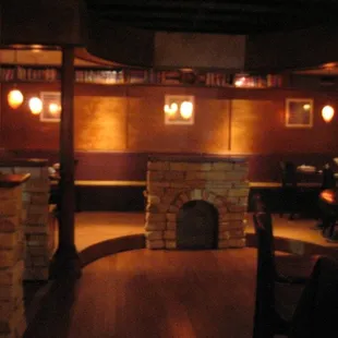 Fireplace Dining Near Entrance