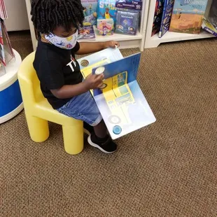 Storytime with birthday baby