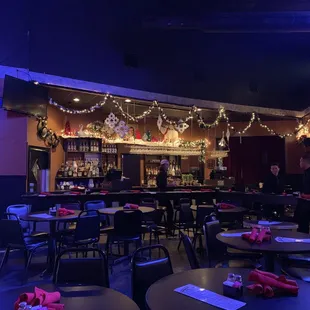 the interior of a restaurant