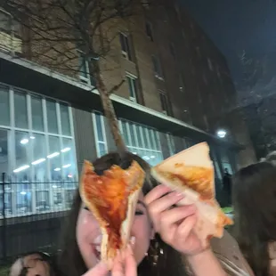 Pepperoni pizza, fried Mac n cheese.  -silly goose syly week babes love