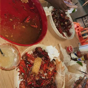 Boiled Louisiana Crawfish-- after