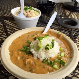 Louisiana Crawfish Etouffee Platter