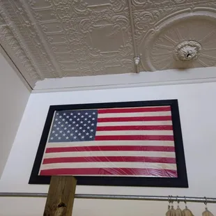 There's a story behind the flag in our store -- there is always a story!