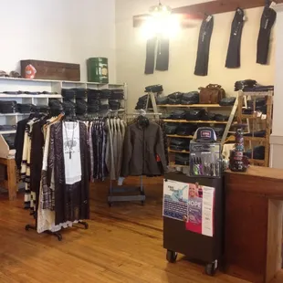 Back corner where you'll find more apparel and Ariat brand jeans