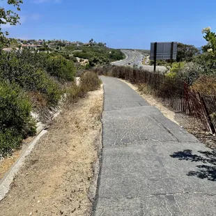 Walking the path.