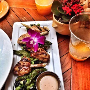 Lemon Grass Chicken Skewers
