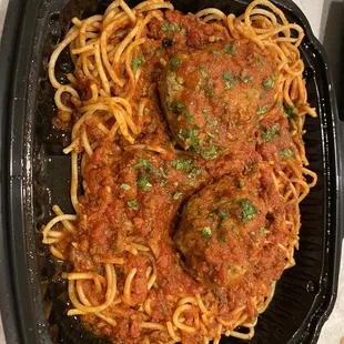 Spaghetti with a Meatball