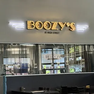 Boozy&apos;s kitchen/sign