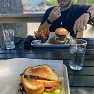 BLT and Boozy Burger