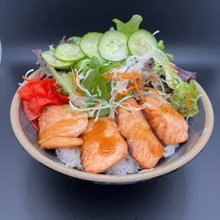 Salmon Teriyaki Bowl