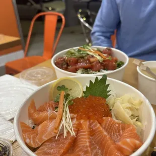 Salmon Ikura Don
