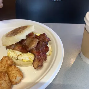 Breakfast Sammy on English muffin
