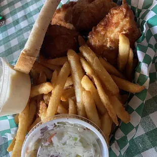 Friday Fish Fry, Cole Slaw and Tartar Sauce