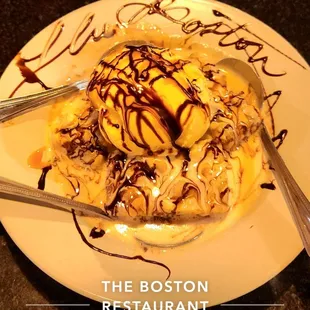 The entrée was delicious but the fried bread pudding with ice cream was the perfect ending to a perfect evening!