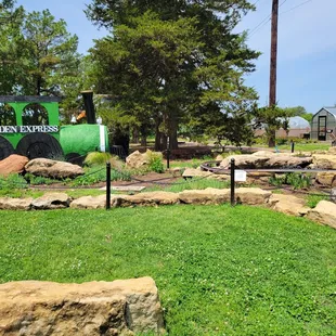 Garden train display