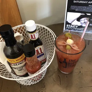 $5 Bloodys w/the all the fixings on Sundays
