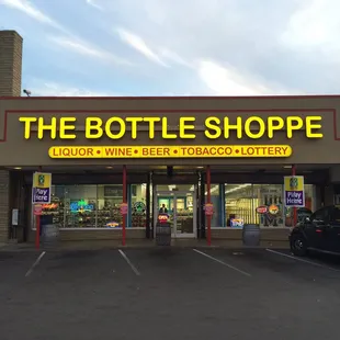 the front of the store