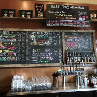 a variety of beers