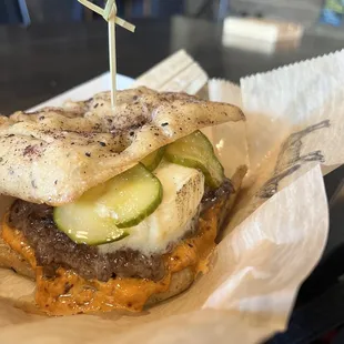 Focaccia burger