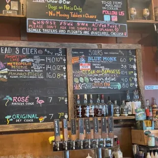 Menu and some house rules!
