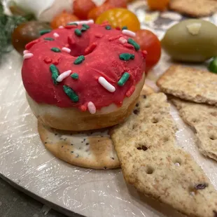 Doughnut in a cracker