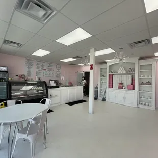 the interior of the bakery