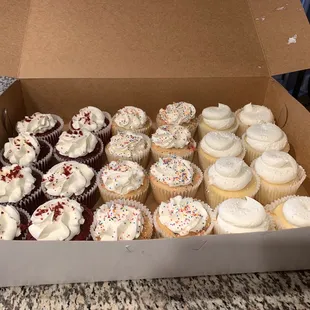 Cupcakes... Red Velvet/Birthday Confetti/Wedding Cake