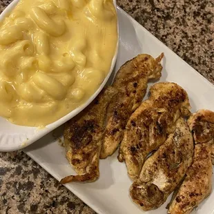 Brians Chicken Tenders and Mac and Cheese