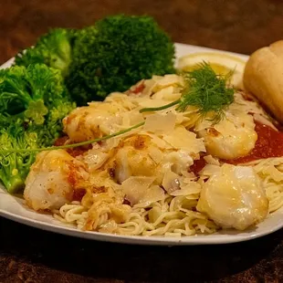 Scallops Marinara Dinner