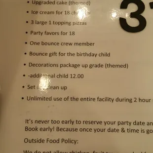 Party package
