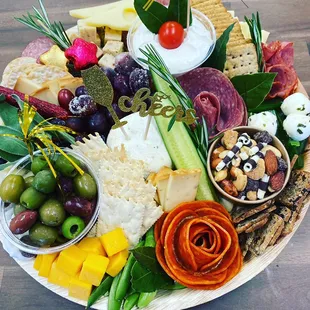 Cheers charcuterie tray
