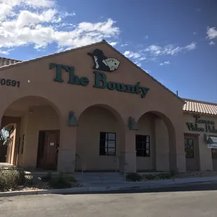 the front of the building