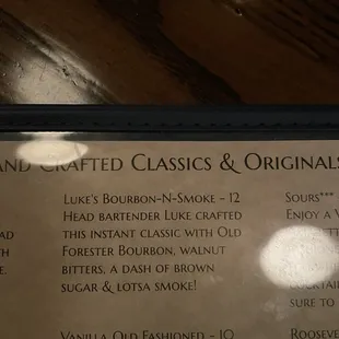 Menu item.