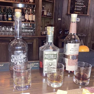 Flight of bourbon.