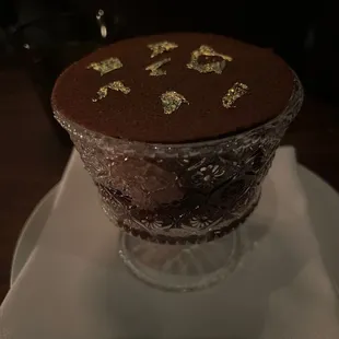 a chocolate dessert on a plate