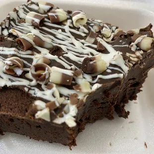 Decadent chocolate brownie