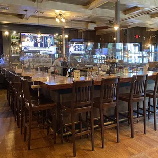 Covid friendly bar area seating