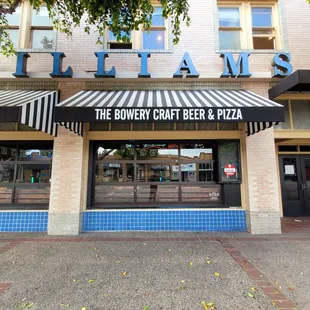 the front of a restaurant