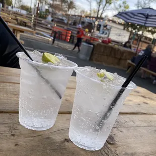 Sapphire + Tonics on the patio. Great outdoor vibes!